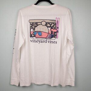 Vineyard Vines Apres Ski Whale white shirt-L